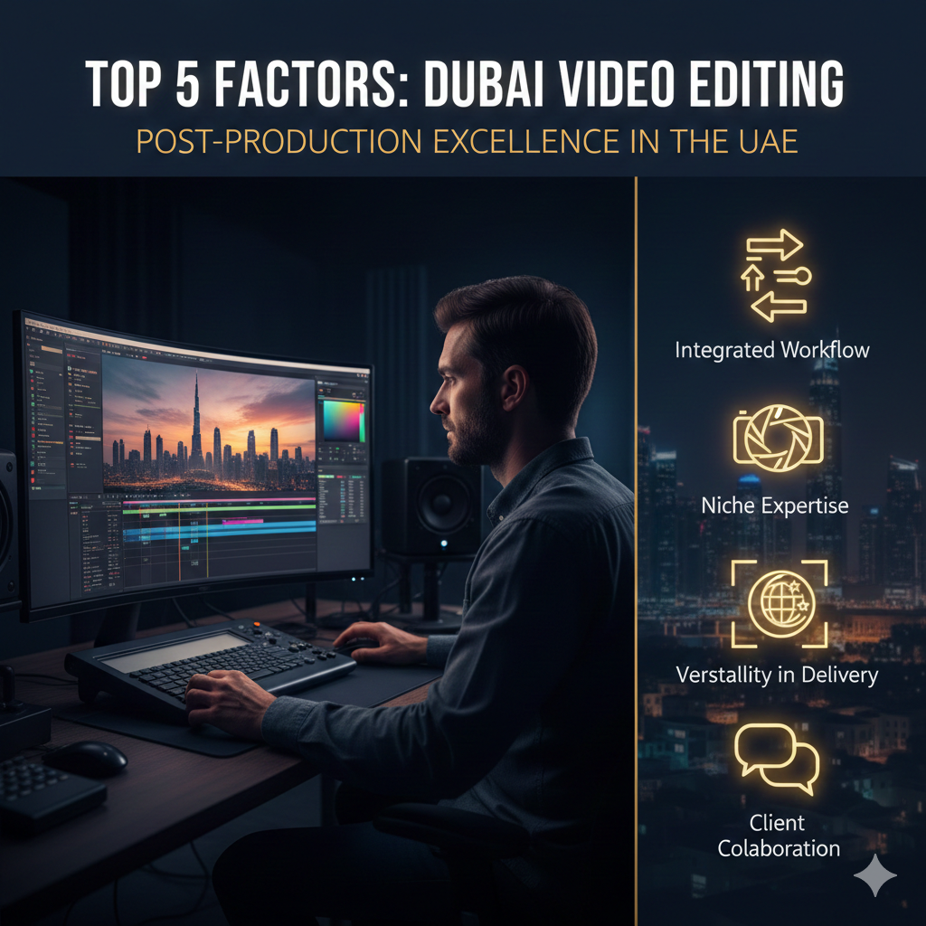 Top 5 Factors Defining the Best Video Editing Companies in Dubai, UAE